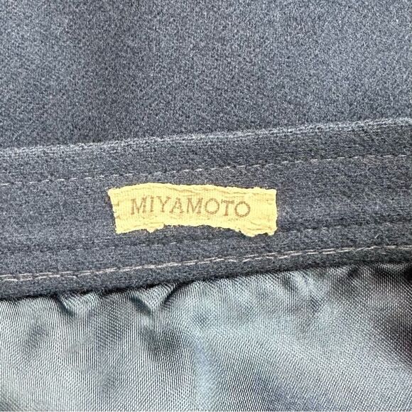 Young Pendleton 100% Virgin Wool Girls Navy Blue Midi Skirt - Picture 9 of 11